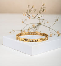 Classic Greek Key Bangle Bracelet