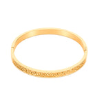 Greek Key Pattern Bangle Bracelet