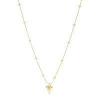 Golden Heart Pendant Necklace
