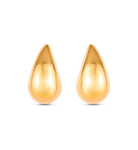 Gold Plated Teardrop Stud Earrings