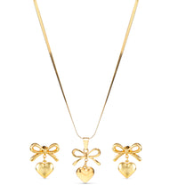 Bow Heart Jewelry Set